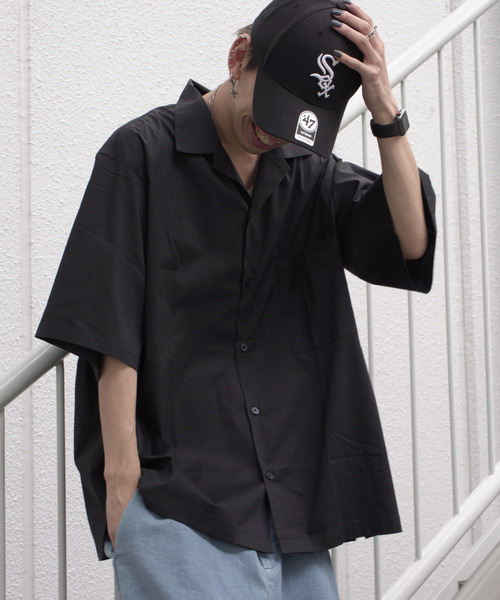 VENCEEXCHANGE（ヴァンスエクスチェンジ）の「バンダナプリントシャツ（シャツ/ブラウス・メンズ・ブラック/ベージュ/ネイビー/グリーン・M/L）」の2枚目の写真