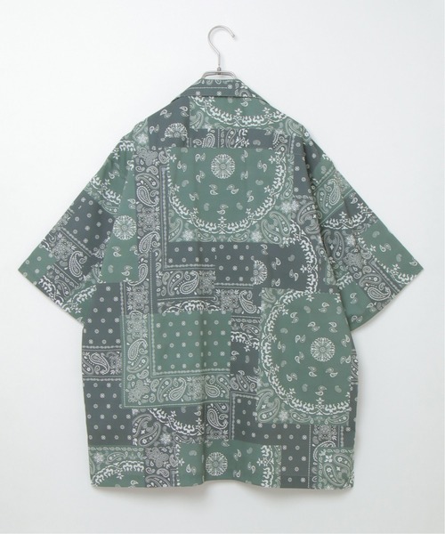 VENCEEXCHANGE（ヴァンスエクスチェンジ）の「バンダナプリントシャツ（シャツ/ブラウス・メンズ・ブラック/ベージュ/ネイビー/グリーン・M/L）」の5枚目の写真