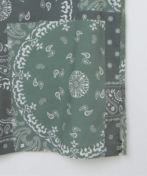 VENCEEXCHANGE（ヴァンスエクスチェンジ）の「バンダナプリントシャツ（シャツ/ブラウス・メンズ・ブラック/ベージュ/ネイビー/グリーン・M/L）」の7枚目の写真