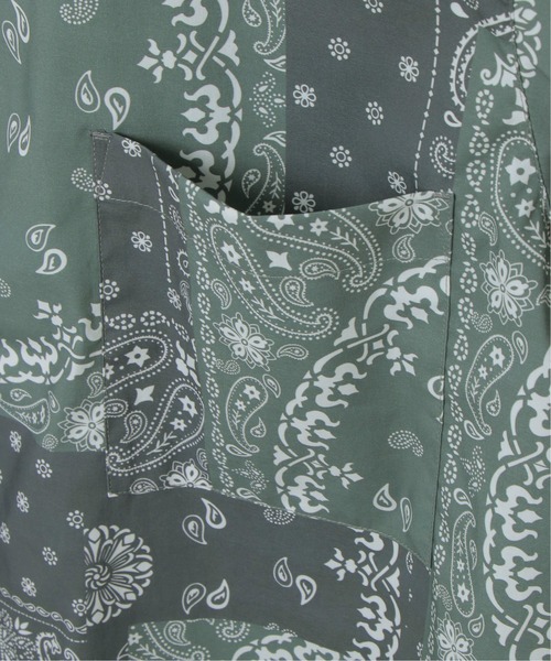 VENCEEXCHANGE（ヴァンスエクスチェンジ）の「バンダナプリントシャツ（シャツ/ブラウス・メンズ・ブラック/ベージュ/ネイビー/グリーン・M/L）」の10枚目の写真