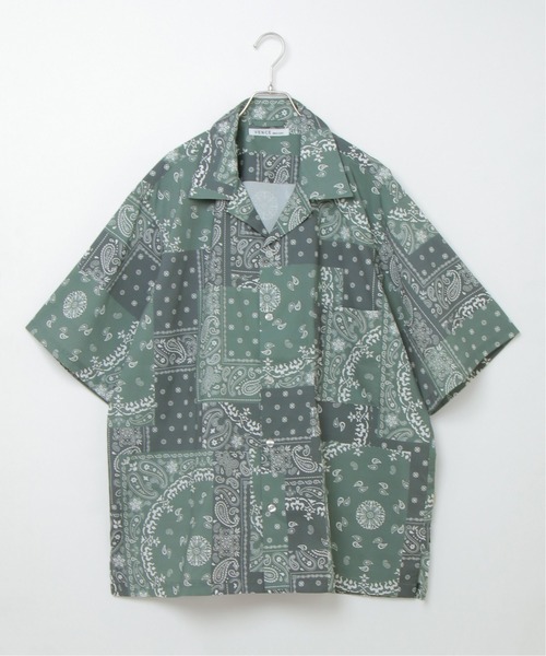 VENCEEXCHANGE（ヴァンスエクスチェンジ）の「バンダナプリントシャツ（シャツ/ブラウス・メンズ・ブラック/ベージュ/ネイビー/グリーン・M/L）」の19枚目の写真