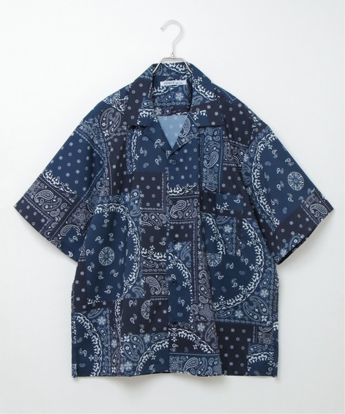 VENCEEXCHANGE（ヴァンスエクスチェンジ）の「バンダナプリントシャツ（シャツ/ブラウス・メンズ・ブラック/ベージュ/ネイビー/グリーン・M/L）」の22枚目の写真