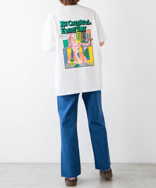 WEGO（ウィゴー）の「WEGO/サイドスリットストレートパンツ（デニムパンツ・レディース・ブラック/ライトインディゴブルー/コバルトブルー・SMALL/MEDIUM）」の8枚目の写真