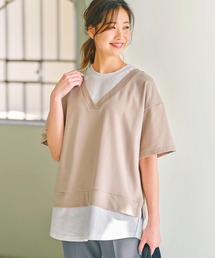レイヤード風カットソー