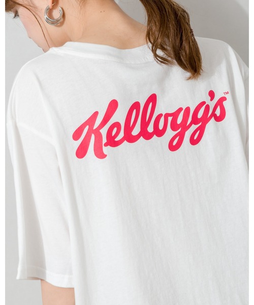 SpRay(スプレイ)の「Kellogg’s BACKロゴ Tシャツ(Tシャツ/カットソー・レディース・チャコールグレー/ブラック/オフホワイト・FREE)」の3枚目の写真