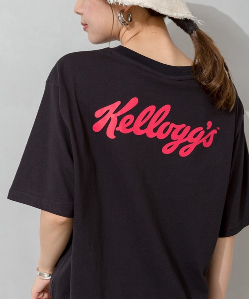 SpRay(スプレイ)の「Kellogg’s BACKロゴ Tシャツ(Tシャツ/カットソー・レディース・チャコールグレー/ブラック/オフホワイト・FREE)」の1枚目の写真