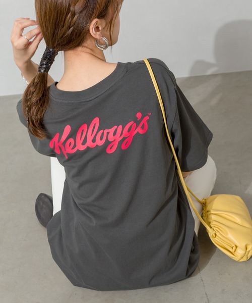 SpRay(スプレイ)の「Kellogg’s BACKロゴ Tシャツ(Tシャツ/カットソー・レディース・チャコールグレー/ブラック/オフホワイト・FREE)」の9枚目の写真