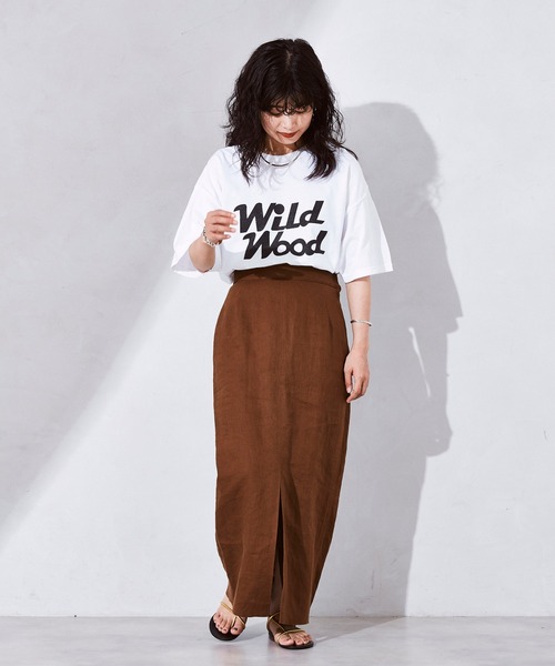 JOURNAL STANDARD relume（ジャーナルスタンダード　レリューム）の「【THE DAY ON THE BEACH/ザ・デイ・オンザビーチ】WILD WOOD Tシャツ（Tシャツ/カットソー・メンズ・ホワイト/ブラック・M/L）」の3枚目の写真