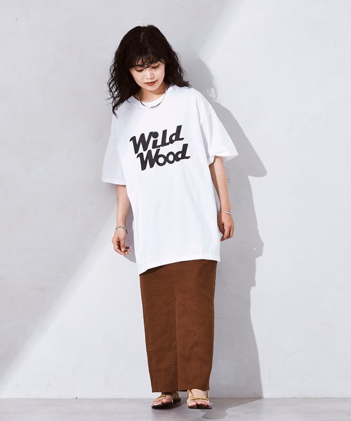 JOURNAL STANDARD relume（ジャーナルスタンダード　レリューム）の「【THE DAY ON THE BEACH/ザ・デイ・オンザビーチ】WILD WOOD Tシャツ（Tシャツ/カットソー・メンズ・ホワイト/ブラック・M/L）」の4枚目の写真