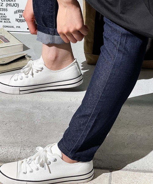 CINEMA CLUB（シネマクラブ）の「デニムパギンスロング丈（デニムパンツ・レディース・ライトインディゴブルー/ワンウォッシュ・LL/S/M/L）」の10枚目の写真