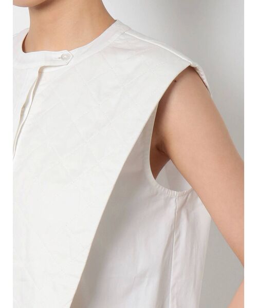 LAGUNAMOON（ラグナムーン）の「キルティングブザムノースリーブブラウス（シャツ/ブラウス・レディース・ホワイト/ブラック/カーキ・FREE）」の14枚目の写真