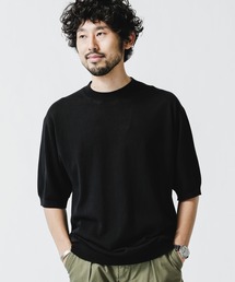 NANO universe | ハイツイストソリッドニットＴシャツ(Tシャツ/カットソー)