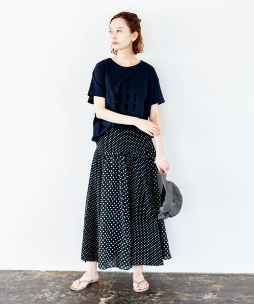 IENA（イエナ）の「【ne Quittez pas/ヌキテパ】別注ドットスカート◆（スカート・レディース・ブラック系その他・40/38）」の2枚目の写真