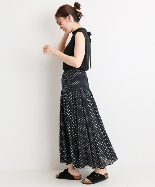 IENA（イエナ）の「【ne Quittez pas/ヌキテパ】別注ドットスカート◆（スカート・レディース・ブラック系その他・40/38）」の3枚目の写真