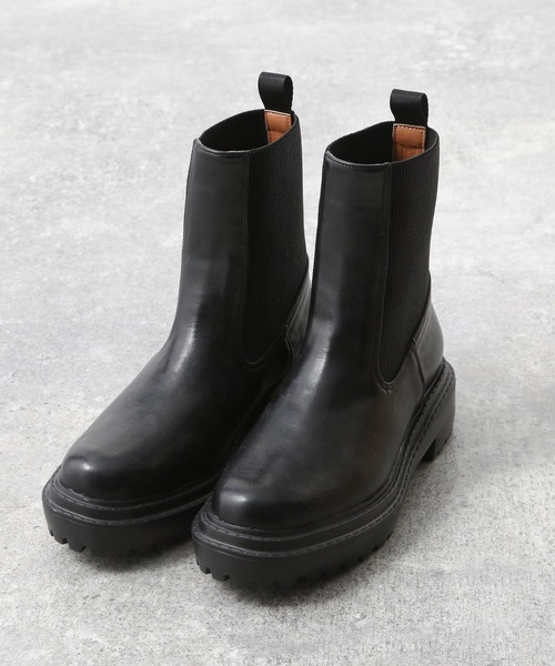 A part by（アパートバイ）の「サイドゴアブーツ　956075（ブーツ・レディース・ブラック/アイボリー・MEDIUM/LARGE/X-LARGE）」の9枚目の写真
