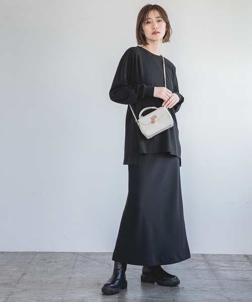 A part by（アパートバイ）の「サイドゴアブーツ　956075（ブーツ・レディース・ブラック/アイボリー・MEDIUM/LARGE/X-LARGE）」の5枚目の写真