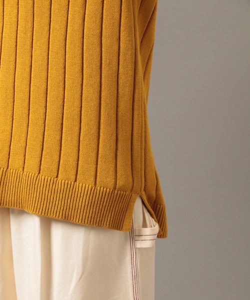 AVIREX（アヴィレックス）の「2ウェイニット/ 2WAY KNIT（ニット/セーター・レディース・マスタード/アイボリー・FREE）」の8枚目の写真