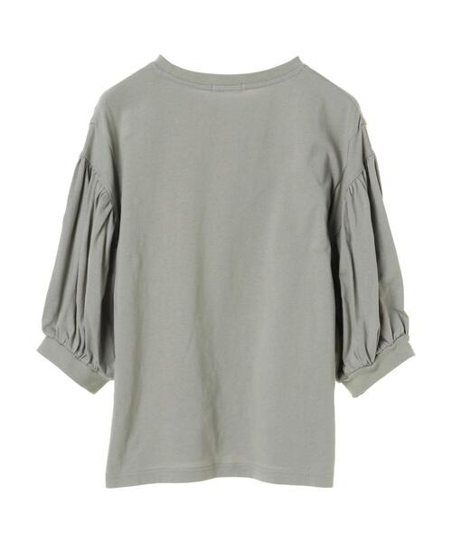 earth music&ecology（アースミュージックアンドエコロジー）の「きれい見えカットソー(袖ぽよ) ＊（Tシャツ/カットソー・レディース・ブラック/オフホワイト/ピンクベージュ/ミント・FREE）」の6枚目の写真