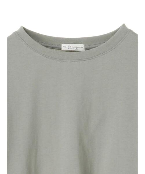 earth music&ecology（アースミュージックアンドエコロジー）の「きれい見えカットソー(袖ぽよ) ＊（Tシャツ/カットソー・レディース・ブラック/オフホワイト/ピンクベージュ/ミント・FREE）」の5枚目の写真