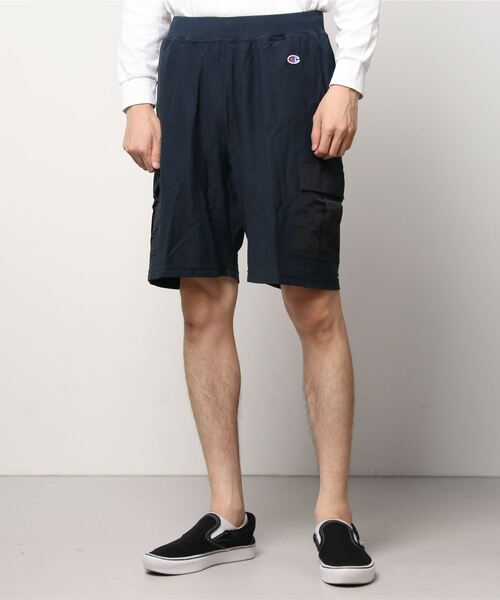 Champion(チャンピオン)の「【Champion/チャンピオン】メンズ リバースウィーブ(R) カーゴショーツ(カーゴパンツ・メンズ・ネイビー/ブラウン・MEDIUM/LARGE)」の1枚目の写真