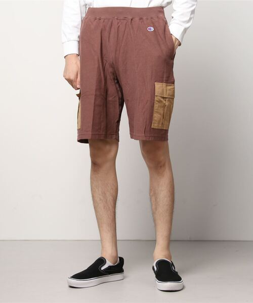 Champion(チャンピオン)の「【Champion/チャンピオン】メンズ リバースウィーブ(R) カーゴショーツ(カーゴパンツ・メンズ・ネイビー/ブラウン・MEDIUM/LARGE)」の2枚目の写真