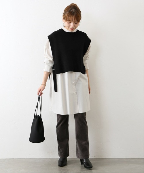 JOURNAL STANDARD（ジャーナルスタンダード）の「■■■コットンリリーベスト◆（ベスト・レディース・ブラック/ナチュラル/カーキ・FREE）」の4枚目の写真