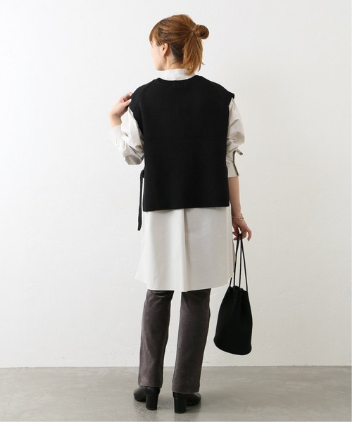 JOURNAL STANDARD（ジャーナルスタンダード）の「■■■コットンリリーベスト◆（ベスト・レディース・ブラック/ナチュラル/カーキ・FREE）」の6枚目の写真