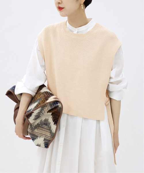 JOURNAL STANDARD（ジャーナルスタンダード）の「■■■コットンリリーベスト◆（ベスト・レディース・ブラック/ナチュラル/カーキ・FREE）」の11枚目の写真