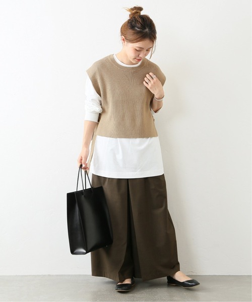 JOURNAL STANDARD（ジャーナルスタンダード）の「■■■コットンリリーベスト◆（ベスト・レディース・ブラック/ナチュラル/カーキ・FREE）」の13枚目の写真