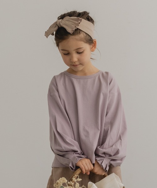 pairmanon（ペアマノン）の「【プレミアムコットン100%】 選べる5デザイン ガールズ長袖トップス（Tシャツ/カットソー・キッズ・ブラック/ブラック系その他2/モカ/ブラウン系その他2/グレイッシュベージュ/ブラック系その他/ベージュ系その他7/ピンク系その他/パープル系その他4/ラベンダー/ベージュ系その他2/ブラウン系その他/グリーン系その他6/ベージュ系その他/ブルー系その他3/ピンク/パープル系その他/ブラック系その他4/ブラウン系その他3/イエロー/ブラウン系その他4/パープル系その他2/ピンク系その他2・150/140/80/120/110/90/130/100）」の17枚目の写真