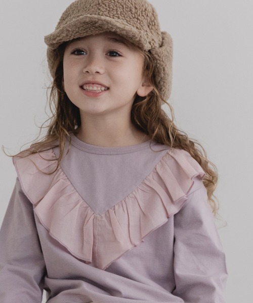 pairmanon（ペアマノン）の「【プレミアムコットン100%】 選べる5デザイン ガールズ長袖トップス（Tシャツ/カットソー・キッズ・ブラック/ブラック系その他2/モカ/ブラウン系その他2/グレイッシュベージュ/ブラック系その他/ベージュ系その他7/ピンク系その他/パープル系その他4/ラベンダー/ベージュ系その他2/ブラウン系その他/グリーン系その他6/ベージュ系その他/ブルー系その他3/ピンク/パープル系その他/ブラック系その他4/ブラウン系その他3/イエロー/ブラウン系その他4/パープル系その他2/ピンク系その他2・150/140/80/120/110/90/130/100）」の18枚目の写真