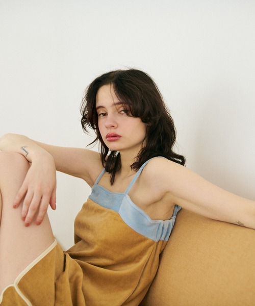 mystic（ミスティック）の「TAORUセットUP（ルームウェア/パジャマ・レディース・ネイビー/キャメル・FREE）」の5枚目の写真