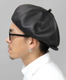 Mr.COVER | Mr.COVER / ミスターカバー / 日本製 / ポリレザー ボリュームシルエット キャスベレー / キャスケット / ベレー帽(キャスケット)