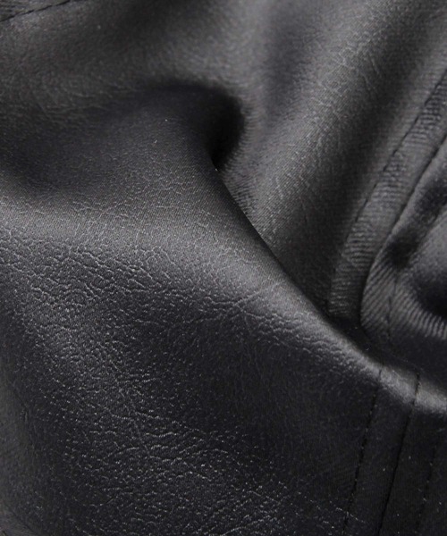 Mr.COVER（ミスターカバー）の「Mr.COVER / ミスターカバー / 日本製 / ポリレザー ボリュームシルエット キャスベレー / キャスケット / ベレー帽（キャスケット・メンズ・ブラック・FREE）」の6枚目の写真