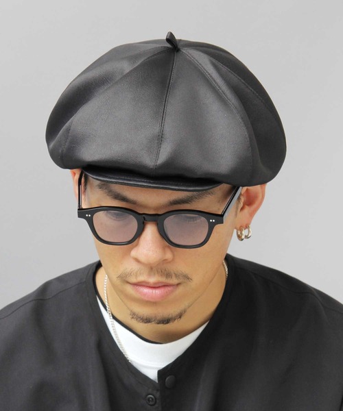Mr.COVER（ミスターカバー）の「Mr.COVER / ミスターカバー / 日本製 / ポリレザー ボリュームシルエット キャスベレー / キャスケット / ベレー帽（キャスケット・メンズ・ブラック・FREE）」の14枚目の写真
