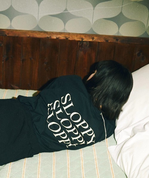 WHO'S WHO gallery(フーズフーギャラリー)の「【SLOPPY/スロッピー】ロンT(Tシャツ/カットソー・レディース・トップグレー/ミント/オフホワイト/ブラック/ブラウン・FREE)」の14枚目の写真