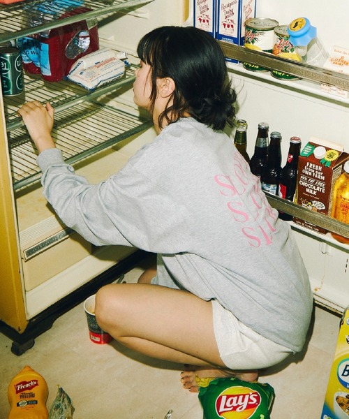 WHO'S WHO gallery(フーズフーギャラリー)の「【SLOPPY/スロッピー】ロンT(Tシャツ/カットソー・レディース・トップグレー/ミント/オフホワイト/ブラック/ブラウン・FREE)」の19枚目の写真