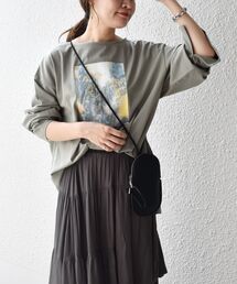 【WEB限定】スリットスリーブボートネックフォトTEE◆