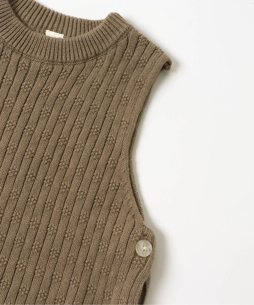 apres les cours（アプレレクール）の「ニットベビーベスト（その他ベビーウェア・キッズ・ブラウン/アイボリー・80）」の13枚目の写真