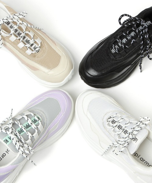 repipi armario（レピピ アルマリオ）の「クリアソールダッドスニーカー（スニーカー・キッズ・ホワイト/ブラック/ベージュ/ラベンダー・SMALL/MEDIUM/LARGE）」の22枚目の写真