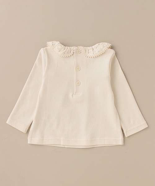 sense of wonder（センスオブワンダー）の「アイリッシュブラウス 【日本製】（シャツ/ブラウス・キッズ・キナリ・80ｃｍ/120cm/100cm/90cm/110cm）」の2枚目の写真