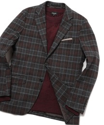 MEN'S BIGI | 【TESSUTI DI SONDRIO/テッスーティ・ディ・ソンドリオ】メランジチェック ストレッチジャケット　fabric made in italy(テーラードジャケット)