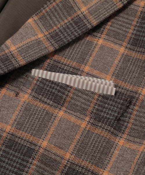 MEN'S BIGI（メンズビギ）の「【TESSUTI DI SONDRIO/テッスーティ・ディ・ソンドリオ】メランジチェック ストレッチジャケット　fabric made in italy（テーラードジャケット・メンズ・ブラウン系その他/ベージュ系その他・01/02/03/04）」の11枚目の写真