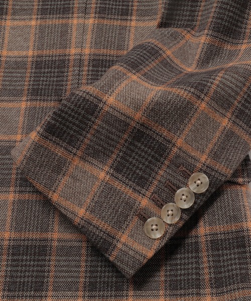 MEN'S BIGI（メンズビギ）の「【TESSUTI DI SONDRIO/テッスーティ・ディ・ソンドリオ】メランジチェック ストレッチジャケット　fabric made in italy（テーラードジャケット・メンズ・ブラウン系その他/ベージュ系その他・01/02/03/04）」の17枚目の写真