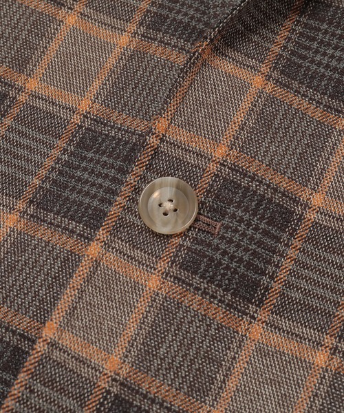 MEN'S BIGI（メンズビギ）の「【TESSUTI DI SONDRIO/テッスーティ・ディ・ソンドリオ】メランジチェック ストレッチジャケット　fabric made in italy（テーラードジャケット・メンズ・ブラウン系その他/ベージュ系その他・01/02/03/04）」の20枚目の写真