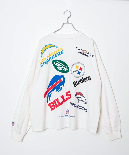 NFL(ナショナルフットボールリーグ )の「∴WEGO/別注NFL ヘビーウエイトクレイジービックシルエットロンT(Tシャツ/カットソー・メンズ・ホワイト・LARGE/MEDIUM)」の9枚目の写真
