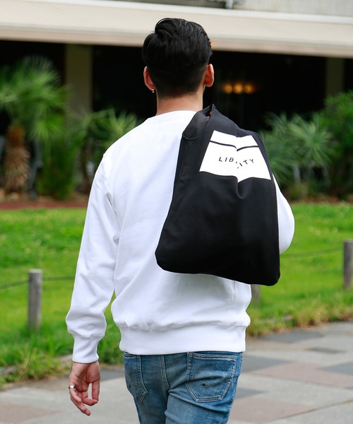 LIBERTY CITY（リバティシティ）の「【LIBERTY CITY/リバティーシティ】 [BOX LOGO] リバーシブル・トートバッグ（トートバッグ・メンズ・ブラック・ONE SIZE）」の9枚目の写真