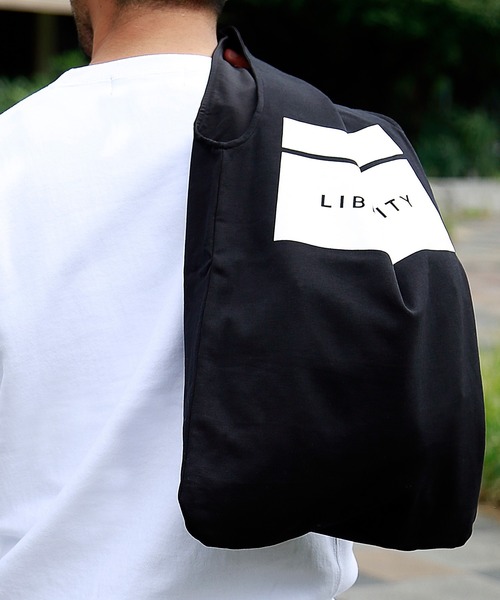 LIBERTY CITY（リバティシティ）の「【LIBERTY CITY/リバティーシティ】 [BOX LOGO] リバーシブル・トートバッグ（トートバッグ・メンズ・ブラック・ONE SIZE）」の10枚目の写真