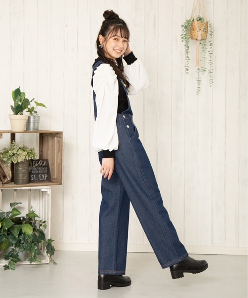 PINKHUNT（ピンクハント）の「PINKHUNT サロペット 5842K（サロペット/オーバーオール・キッズ・ブラウン/ホワイト/ノンウォッシュ・160cm/130cm/120cm/140cm/150cm）」の15枚目の写真