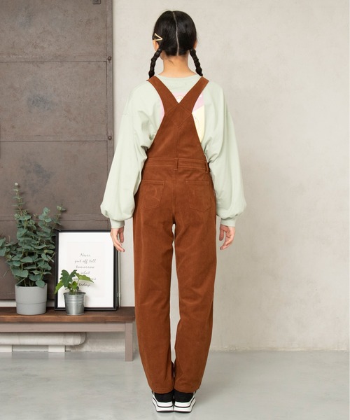 PINKHUNT（ピンクハント）の「PINKHUNT サロペット 5842K（サロペット/オーバーオール・キッズ・ブラウン/ホワイト/ノンウォッシュ・160cm/130cm/120cm/140cm/150cm）」の7枚目の写真